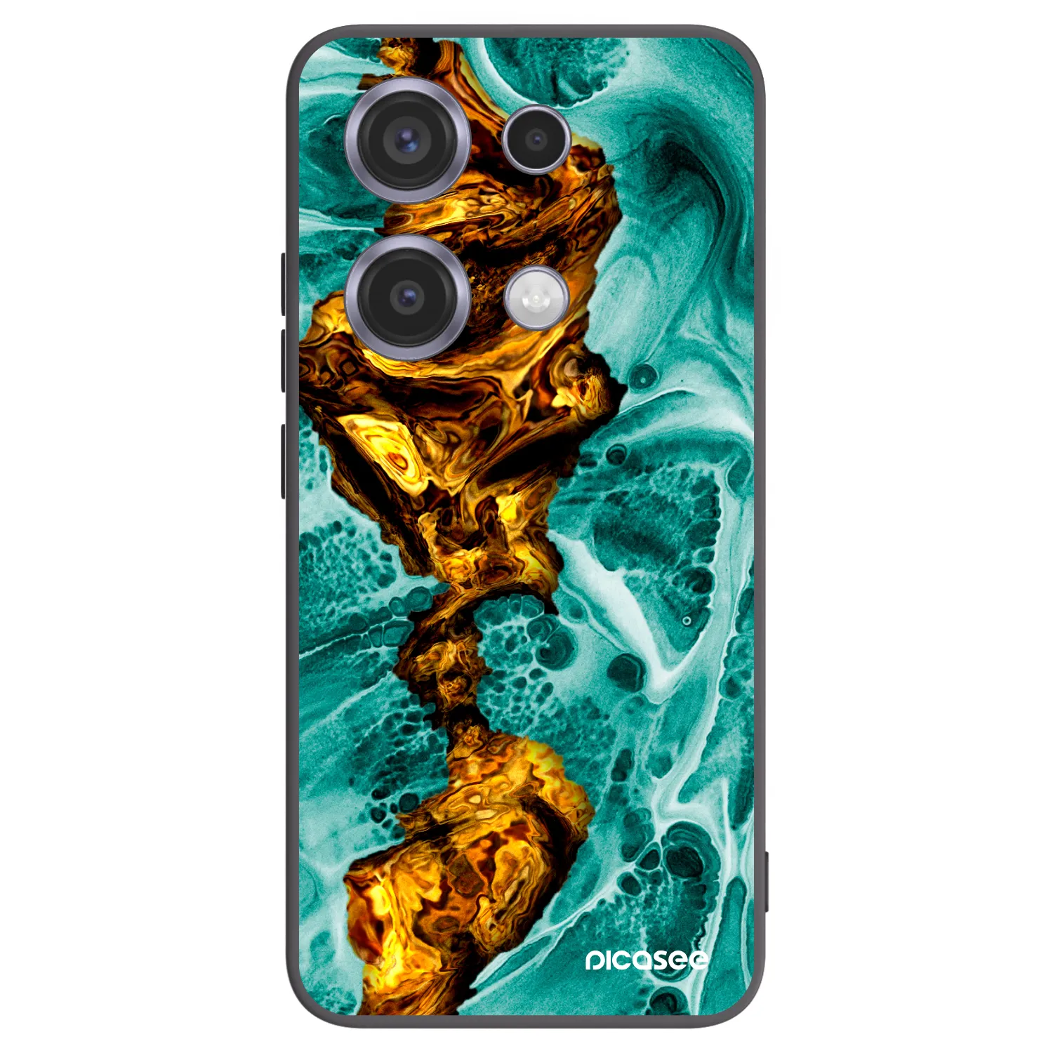 Picasee silikónový čierny obal pre Xiaomi Redmi Note 14S - Goldsky