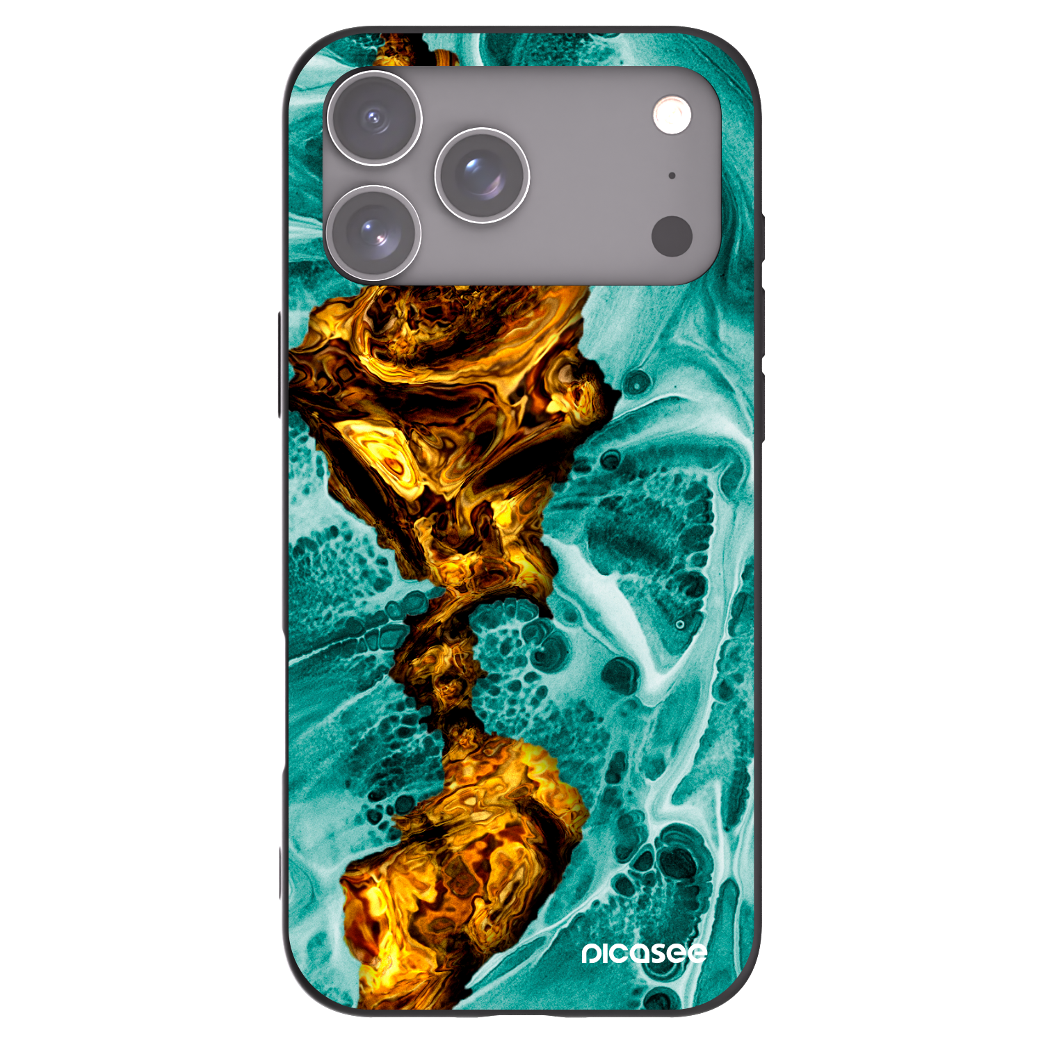 Silikónový čierny obal pre Apple iPhone 17 Pro Max - Goldsky
