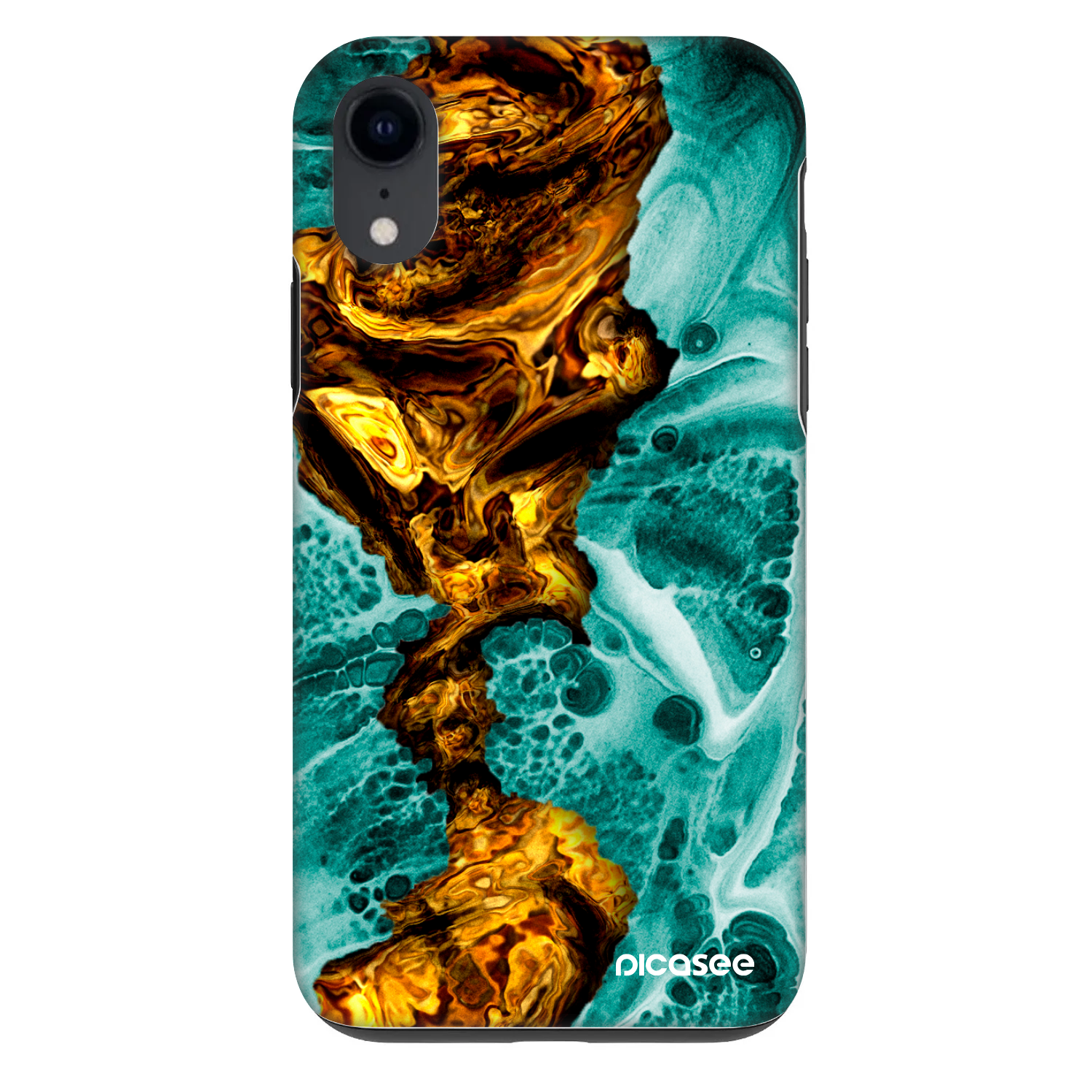 Picasee Fashion Case pre Apple iPhone XR - Goldsky
