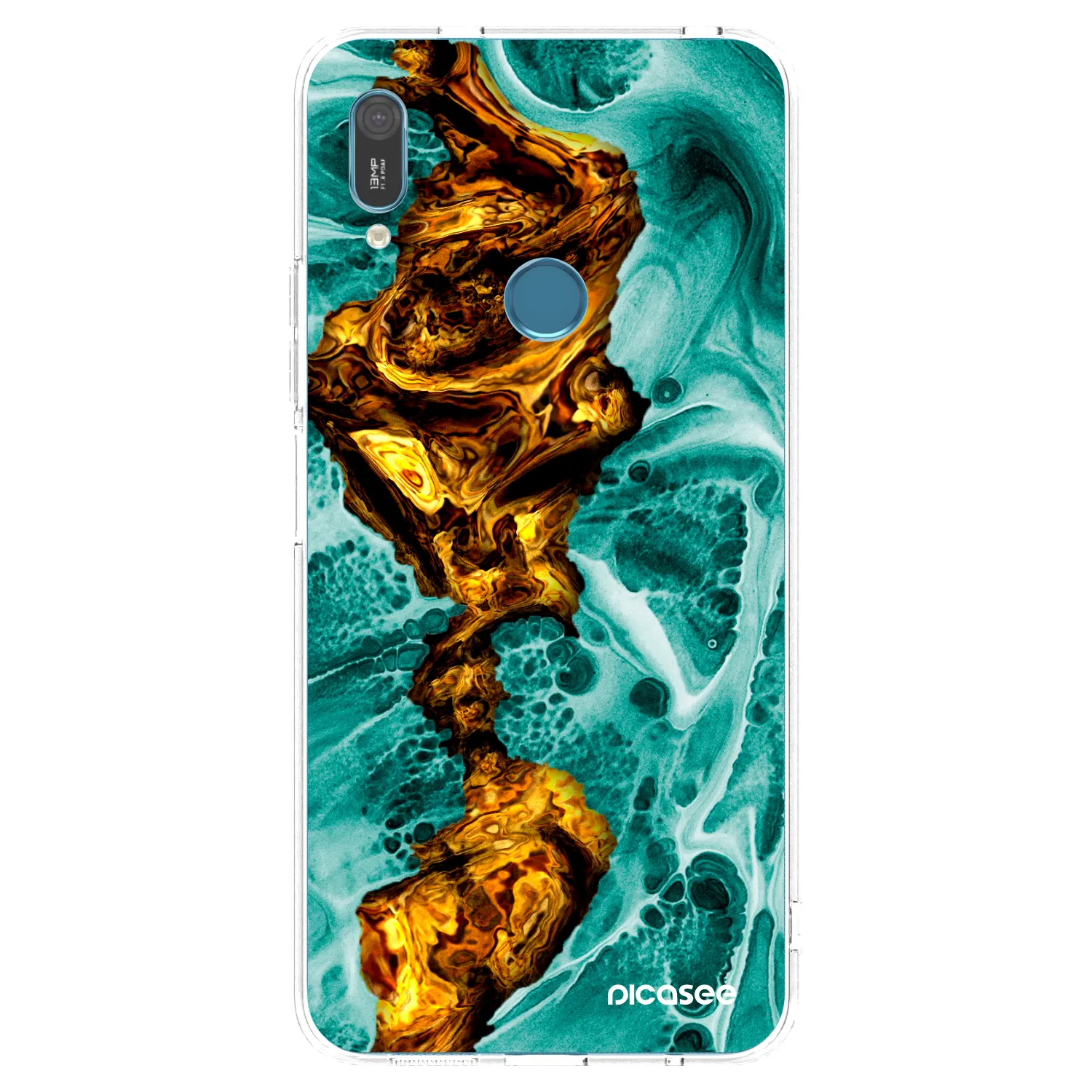 Picasee silikónový prehľadný obal pre Huawei Y6 2019 - Goldsky