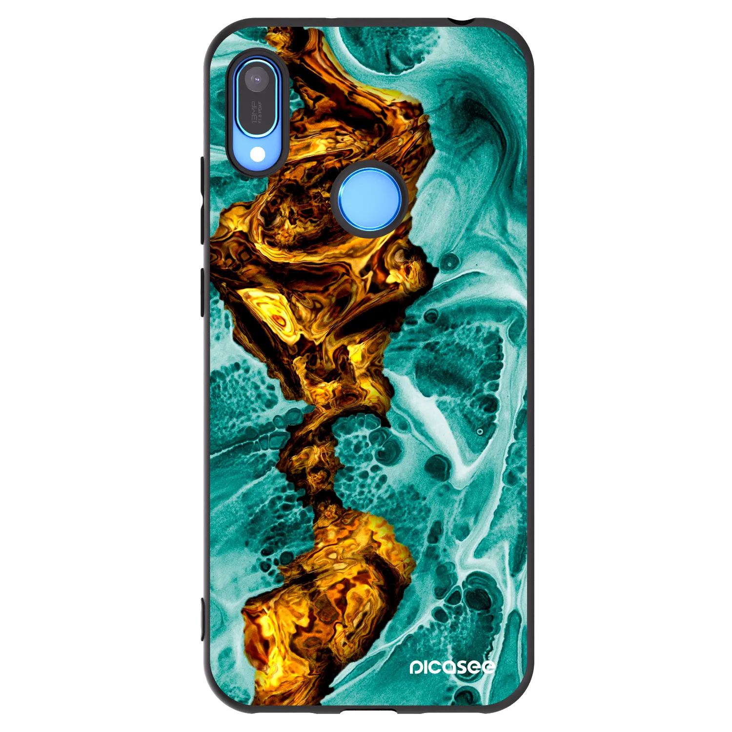 Picasee silikónový čierny obal pre Huawei Y6 2019 - Goldsky