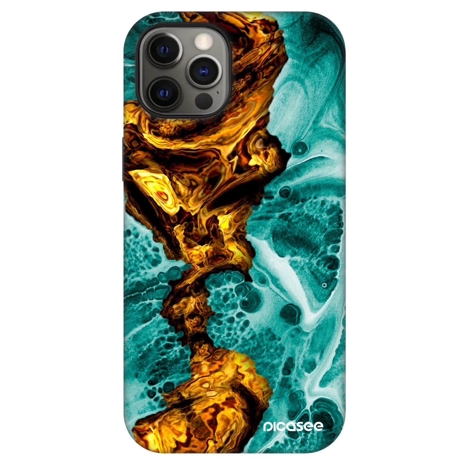 Picasee Fashion Case MagSafe pre Apple iPhone 12 - Goldsky