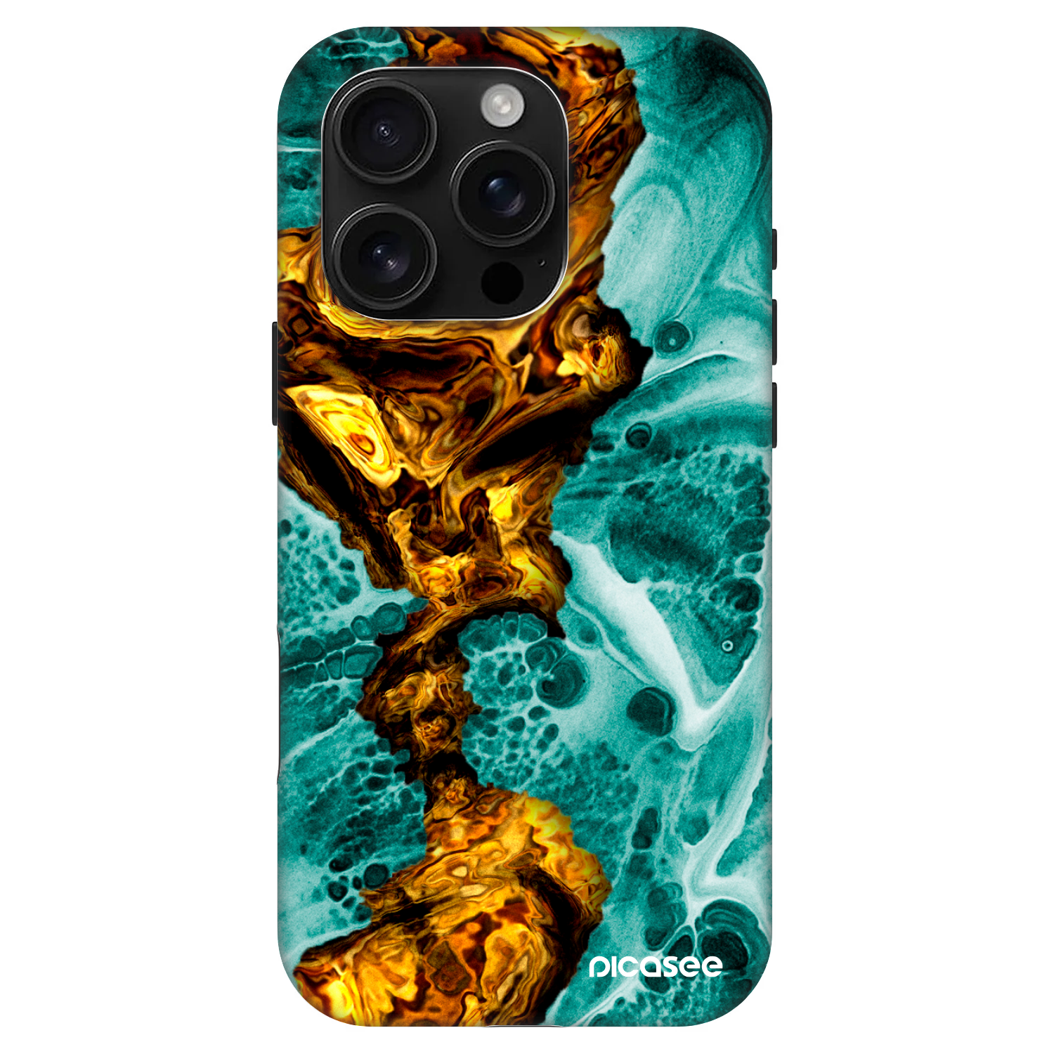 Picasee Fashion Case MagSafe pre Apple iPhone 16 Pro - Goldsky