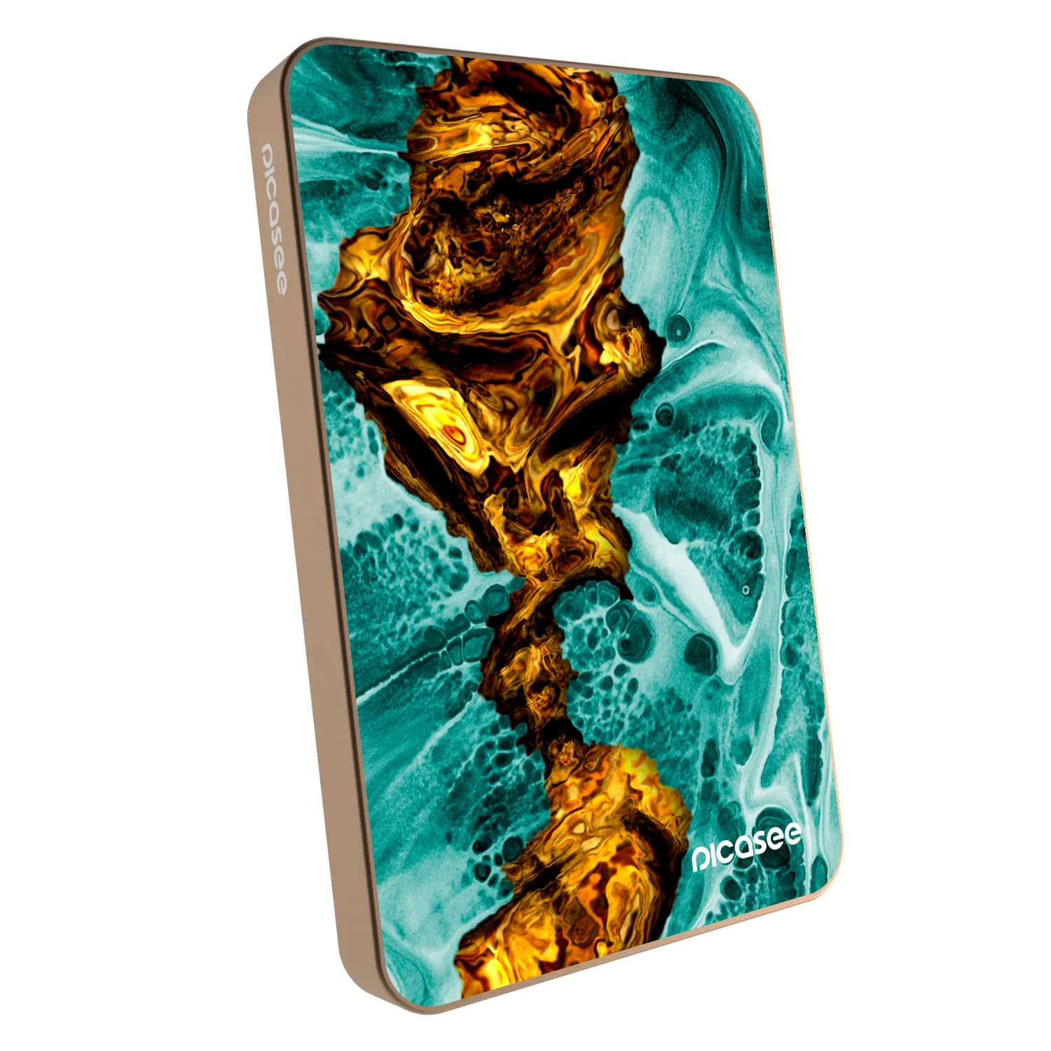 Picasee Powerbanka s MagSafe 5 000 mAh Zlatá - Goldsky