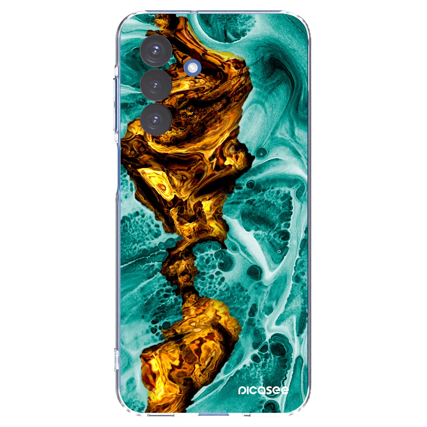 Picasee silikónový prehľadný obal pre Samsung Galaxy A17 5G - Goldsky