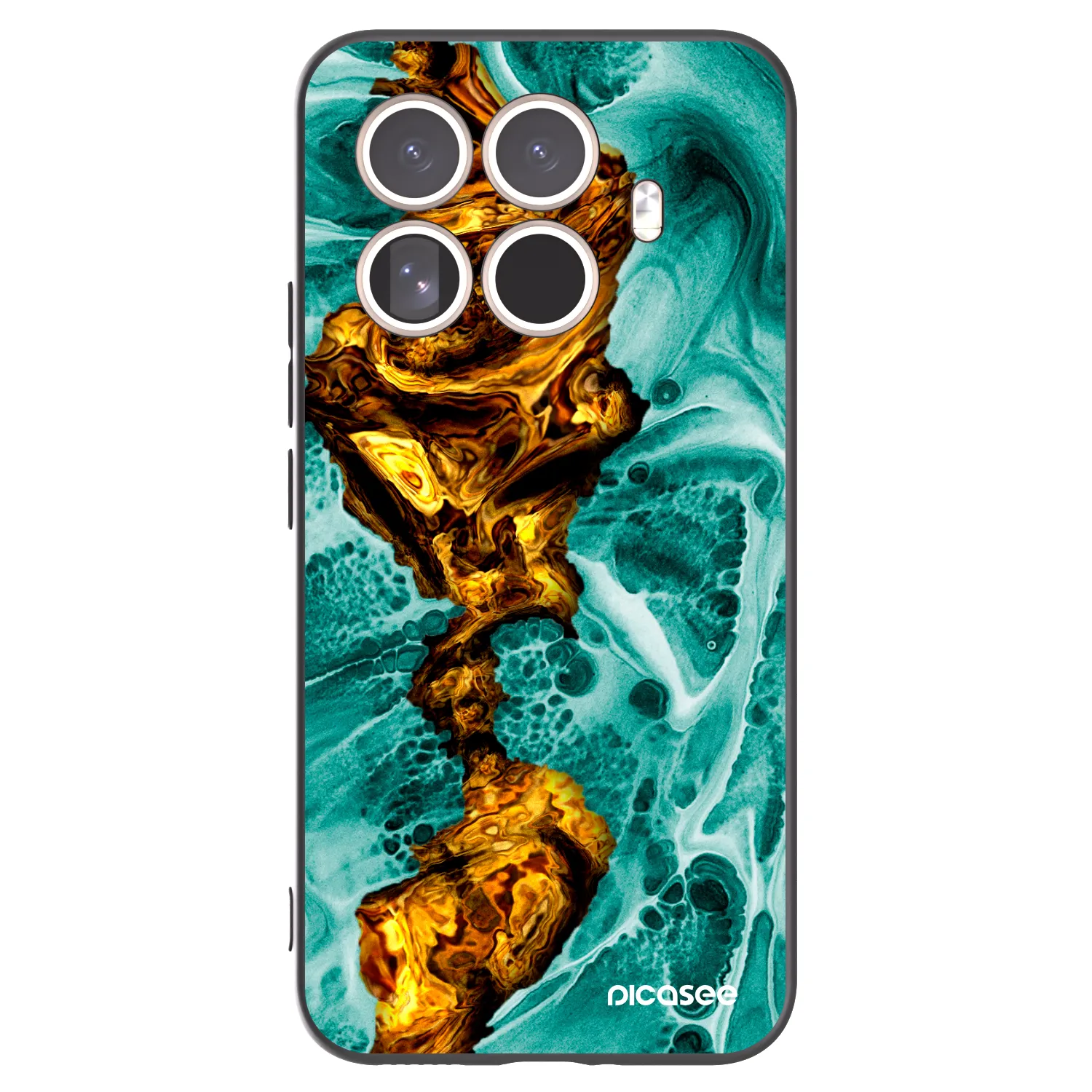 Picasee silikónový čierny obal pre Xiaomi 15T Pro - Goldsky