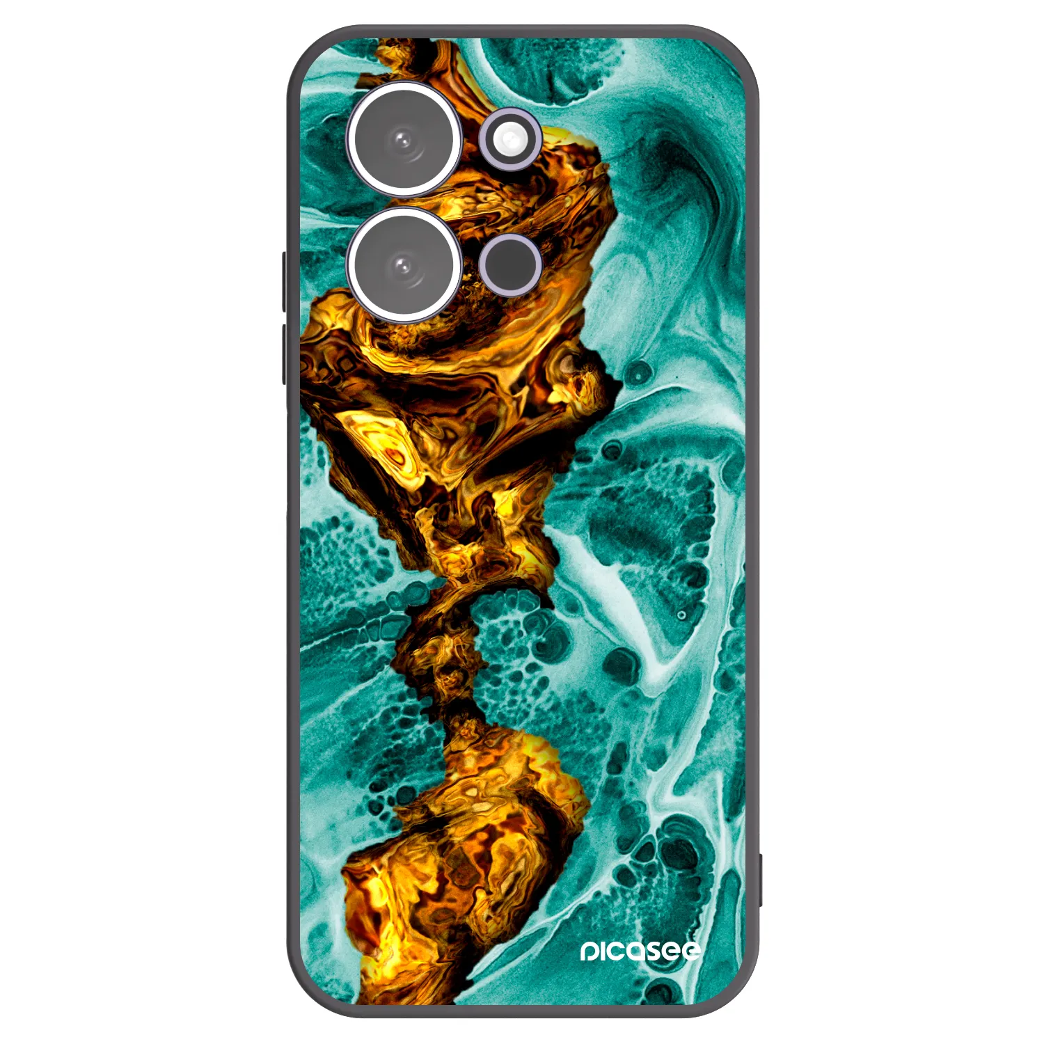 Picasee silikónový čierny obal pre Xiaomi Redmi 15C 5G - Goldsky