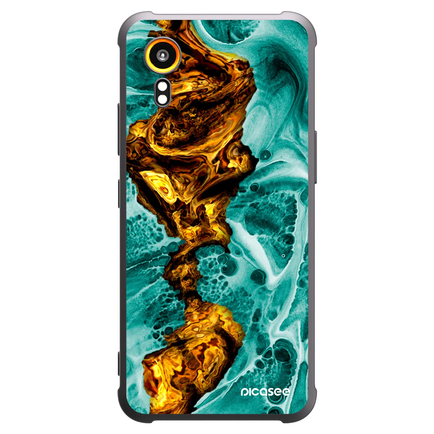 Picasee silikónový čierny obal pre Samsung Galaxy Xcover 7 - Goldsky