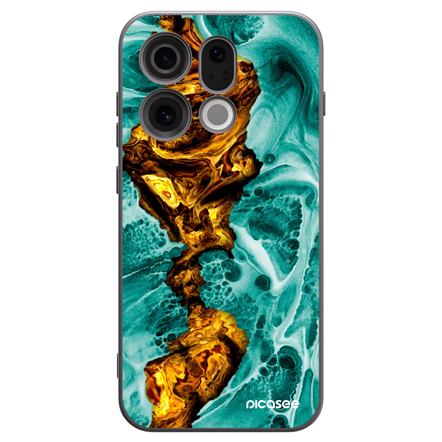 Picasee silikónový čierny obal pre OPPO Find X9 - Goldsky