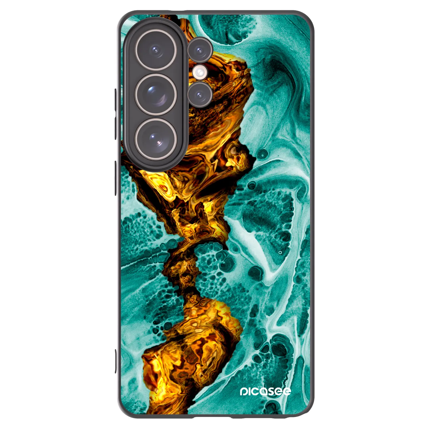 Picasee silikónový čierny obal pre Samsung Galaxy S26 Ultra - Goldsky
