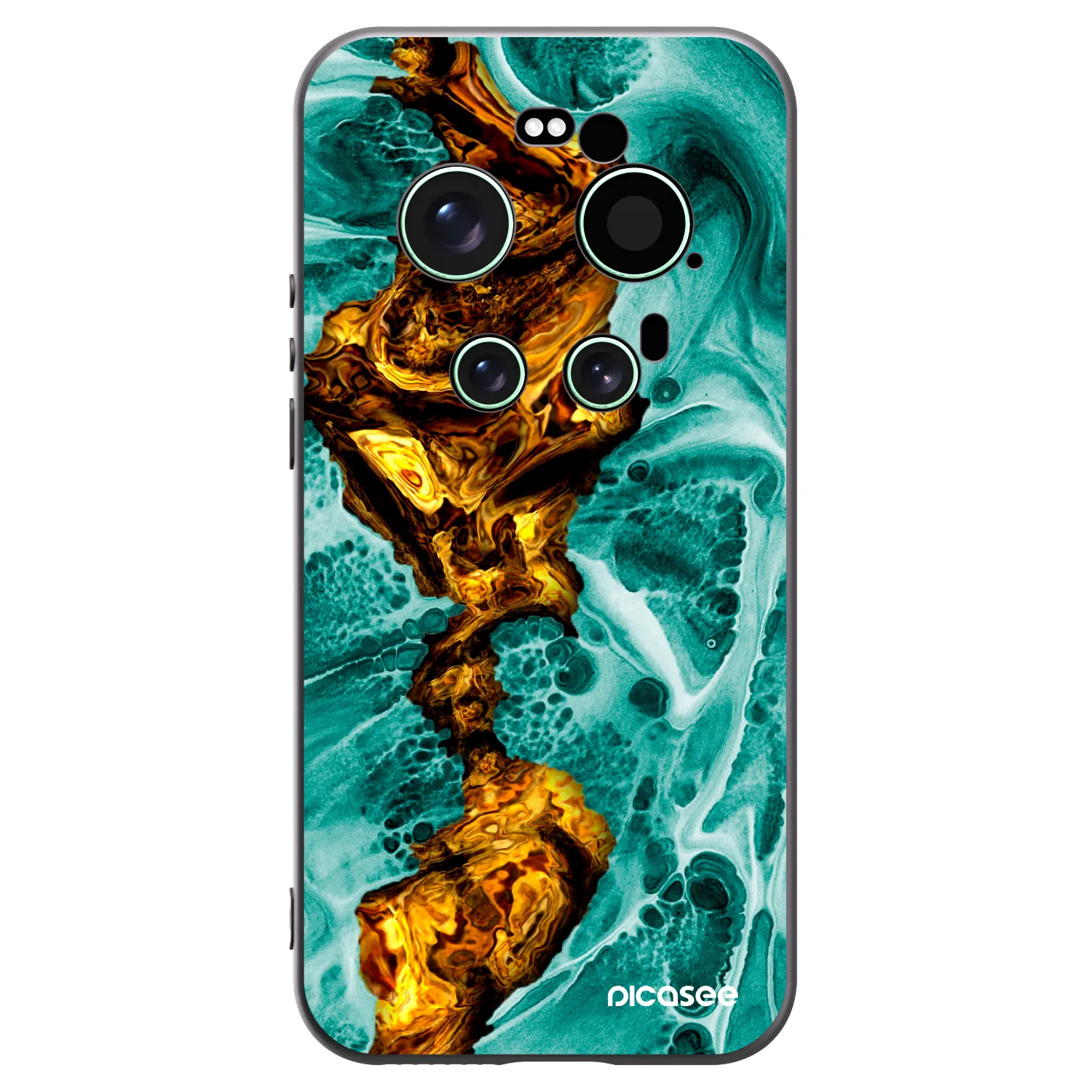 Picasee silikónový čierny obal pre Xiaomi 17 Ultra - Goldsky
