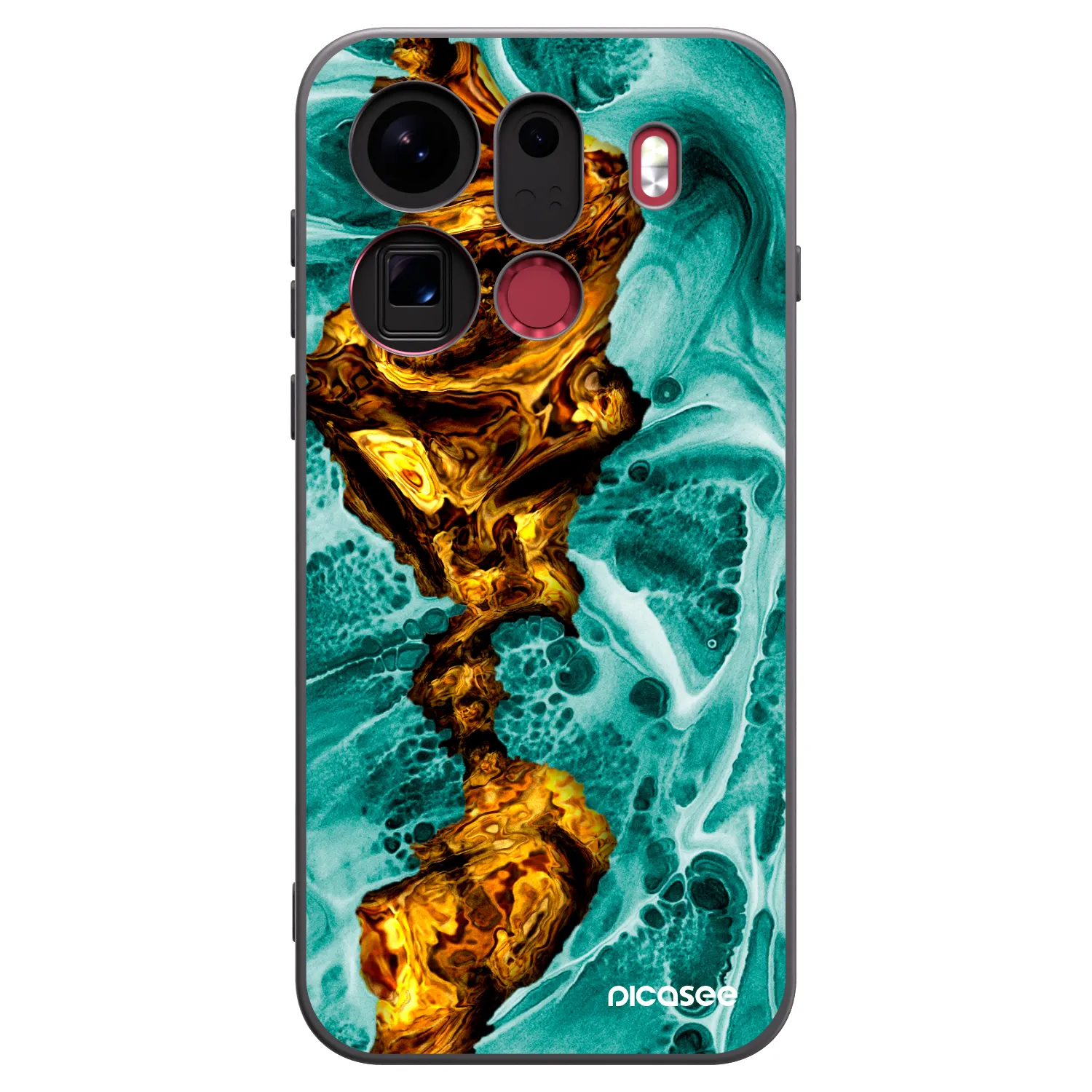 Picasee silikónový čierny obal pre OPPO Find X9 Pro - Goldsky