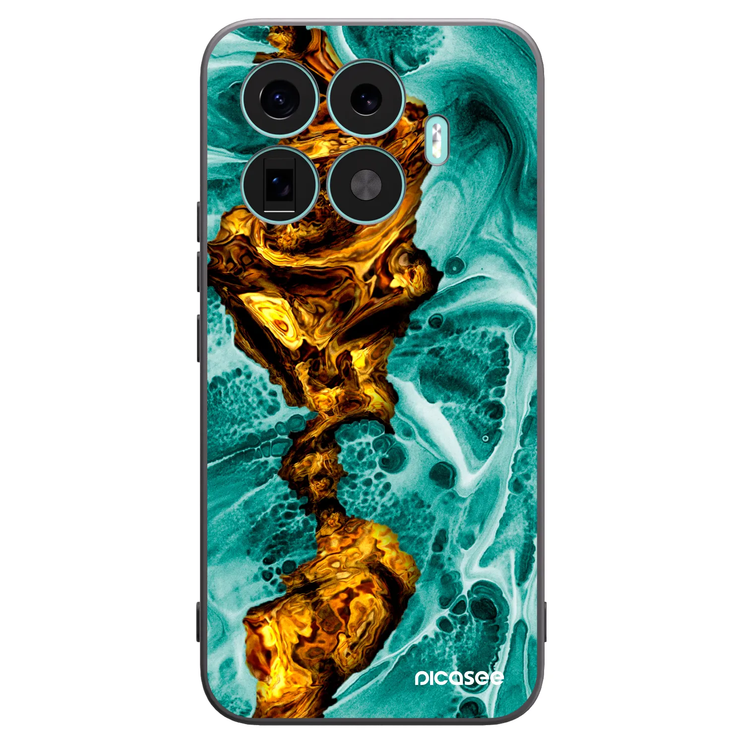 Picasee silikónový čierny obal pre Xiaomi 17T Pro - Goldsky