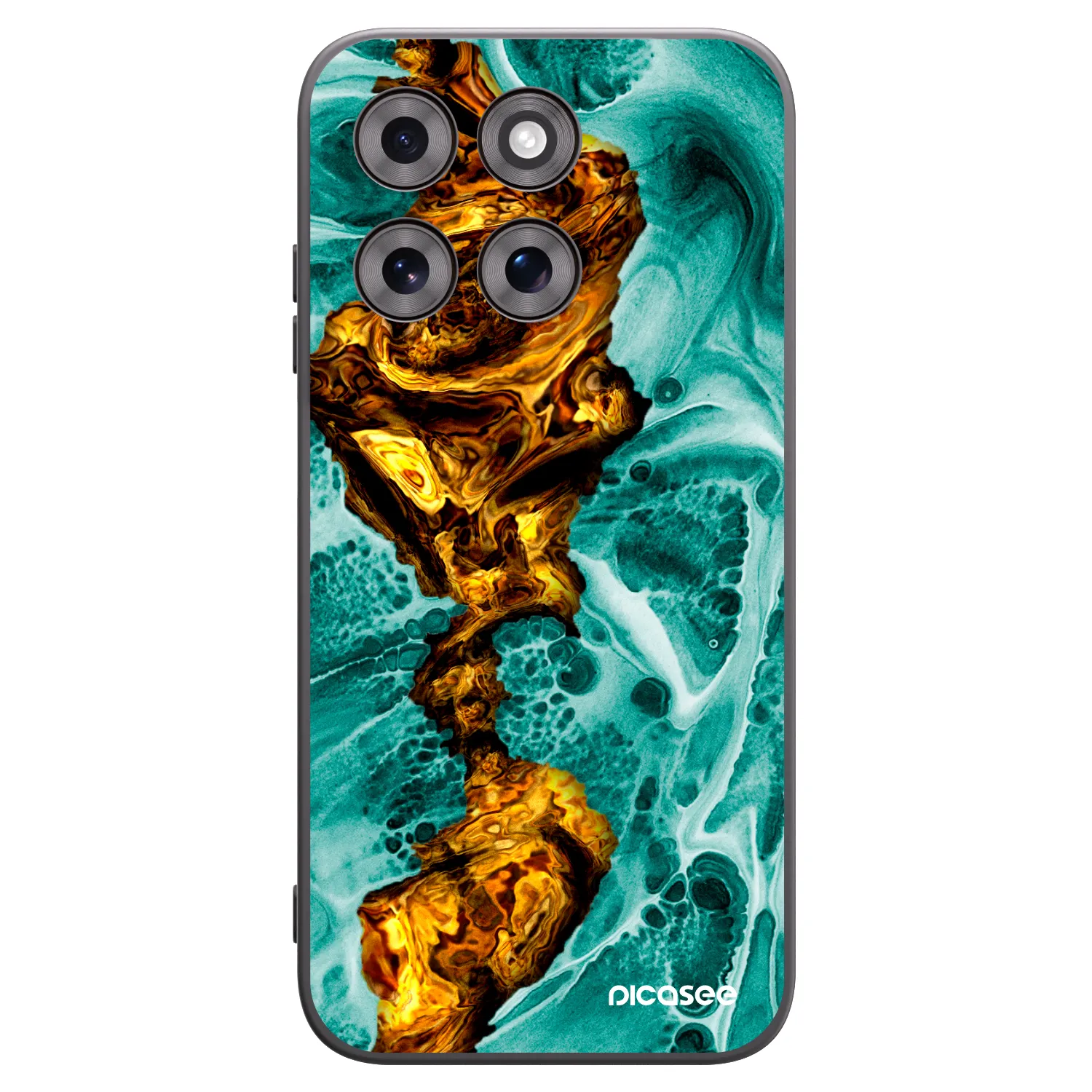 Picasee silikónový čierny obal pre Motorola Moto G77 - Goldsky