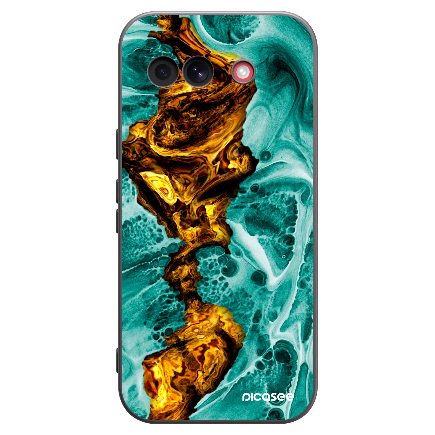 Picasee silikónový čierny obal pre Google Pixel 10a - Goldsky