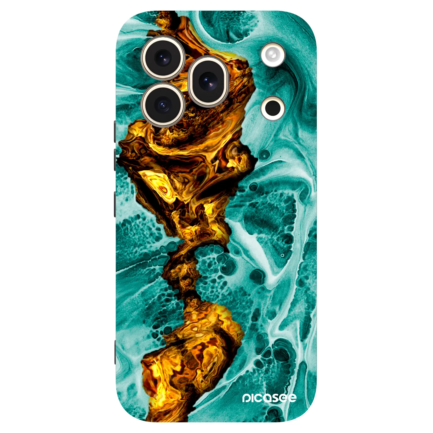 Picasee silikónový čierny obal pre Honor 600 Pro - Goldsky