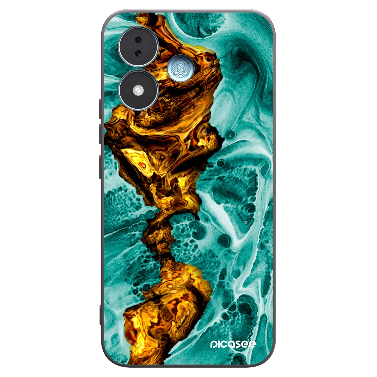 Picasee silikónový čierny obal pre Xiaomi Redmi Note 17 5G - Goldsky