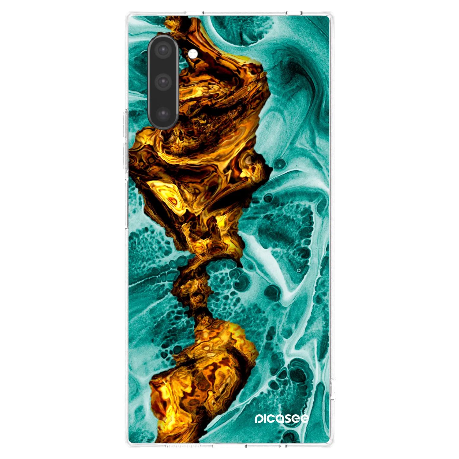 Picasee silikónový prehľadný obal pre Samsung Galaxy Note 10 N970F - Goldsky