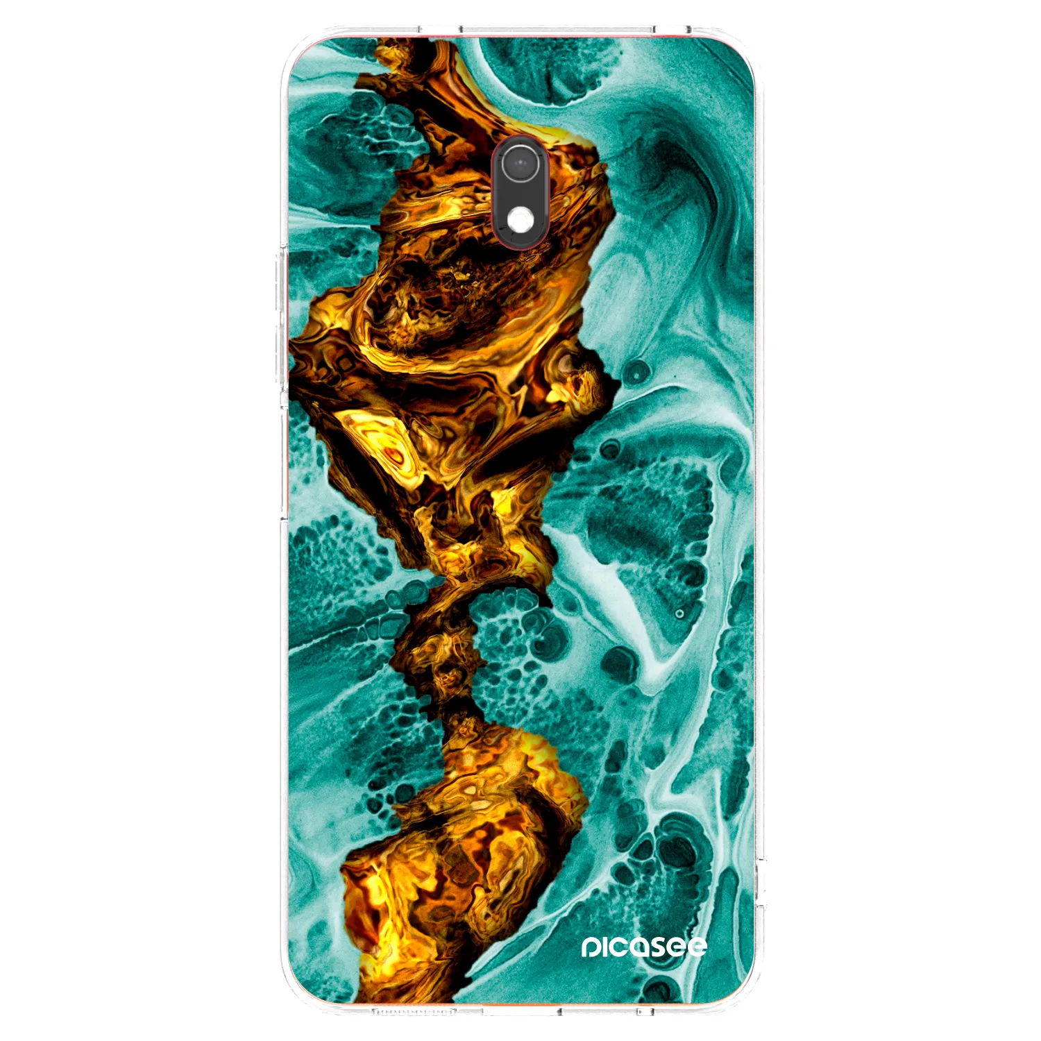 Picasee silikónový prehľadný obal pre Xiaomi Redmi 8A - Goldsky