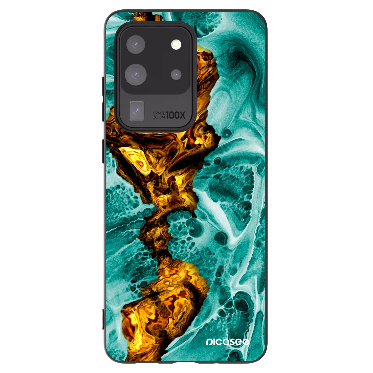 Picasee silikónový čierny obal pre Samsung Galaxy S20 Ultra 5G G988F - Goldsky