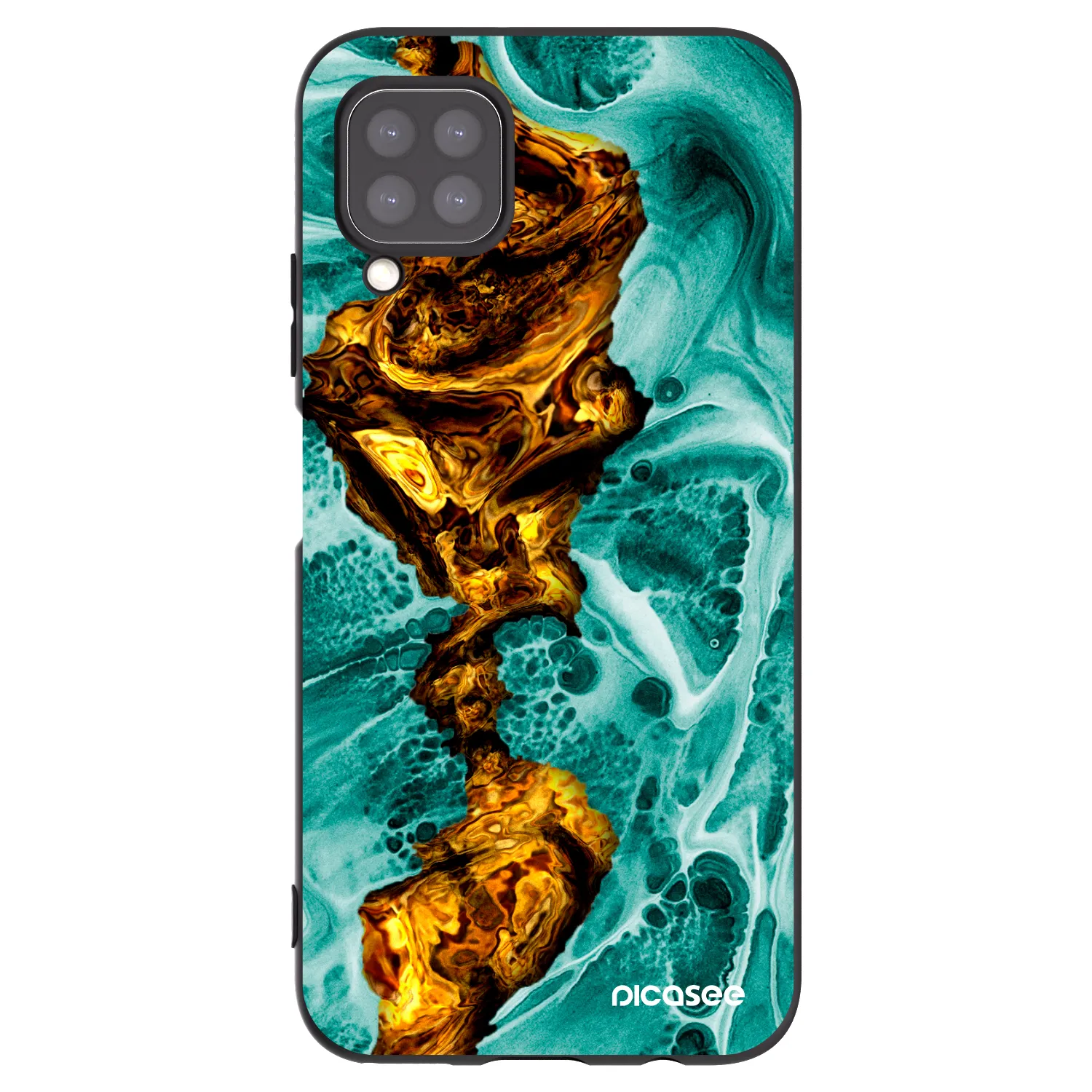 Picasee silikónový čierny obal pre Huawei P40 Lite - Goldsky