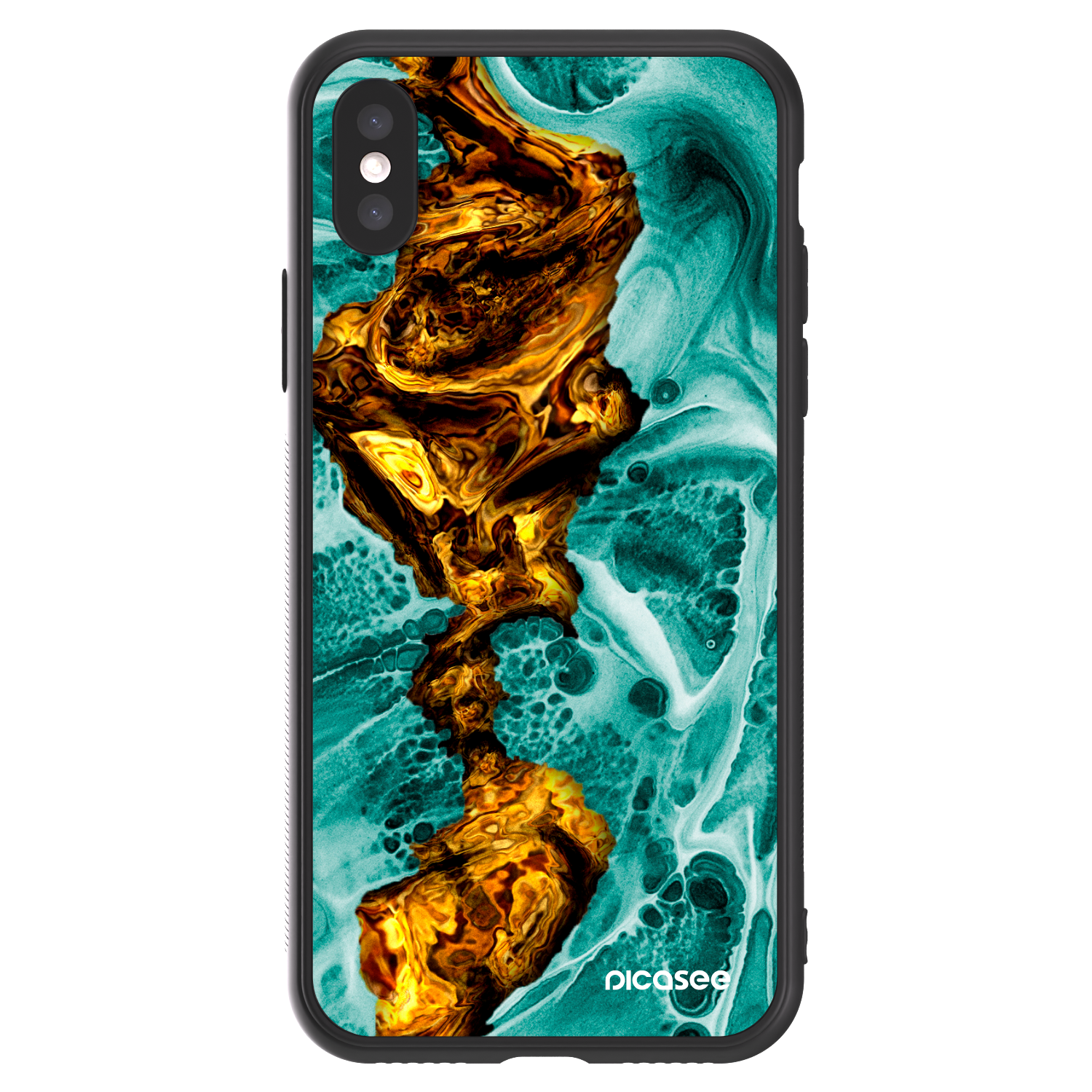 Picasee ULTIMATE CASE pro Apple iPhone X/XS - Goldsky