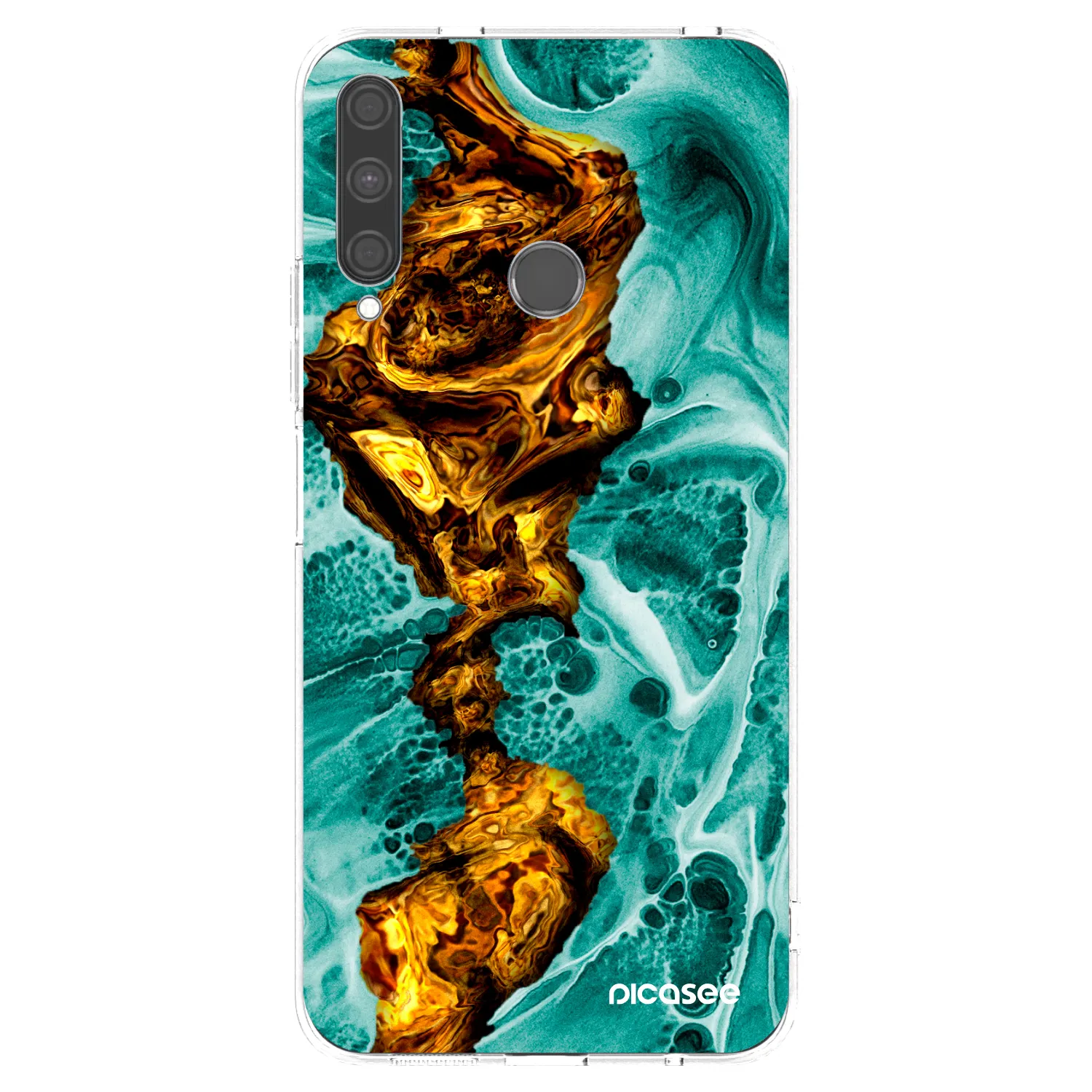 Silikónový prehľadný obal pre Huawei P40 Lite E - Goldsky