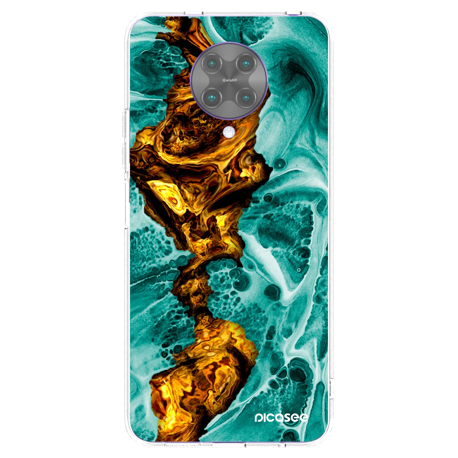 Silikónový prehľadný obal pre Xiaomi Poco F2 Pro - Goldsky