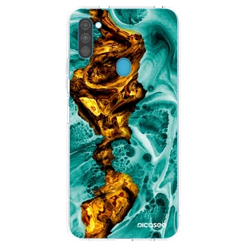Picasee silikónový prehľadný obal pre Samsung Galaxy M11 - Goldsky