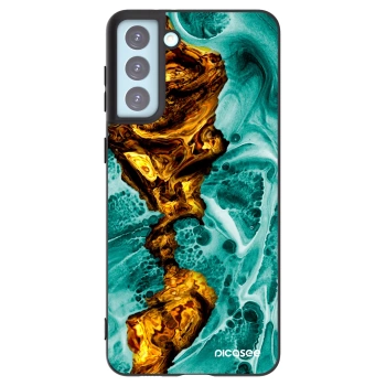 Picasee silikónový čierny obal pre Samsung Galaxy S21+ 5G G996F - Goldsky