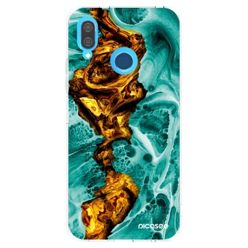 Picasee silikónový prehľadný obal pre Huawei P20 Lite - Goldsky
