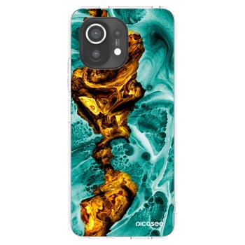 Picasee silikónový prehľadný obal pre Xiaomi Mi 11 - Goldsky
