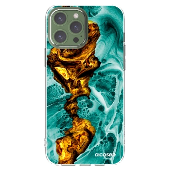 Picasee silikónový prehľadný obal pre Apple iPhone 13 Pro Max - Goldsky