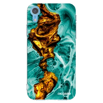 Picasee silikónový prehľadný obal pre Apple iPhone XR - Goldsky