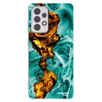 Picasee silikónový prehľadný obal pre Samsung Galaxy A52s 5G A528B - Goldsky