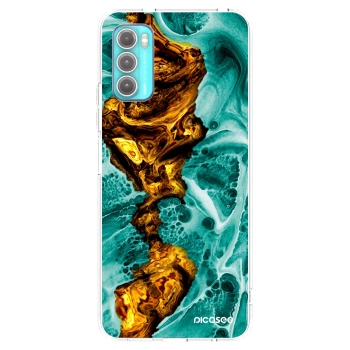 Picasee silikónový prehľadný obal pre Motorola Moto G60 - Goldsky