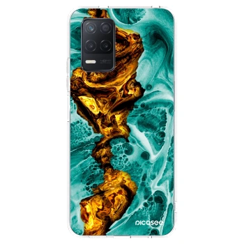 Picasee silikónový prehľadný obal pre Realme 8 5G - Goldsky