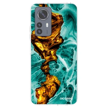 Picasee silikónový prehľadný obal pre Xiaomi 12 Pro - Goldsky