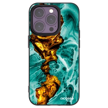Picasee silikónový čierny obal pre Apple iPhone 14 Pro - Goldsky