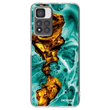 Picasee silikónový prehľadný obal pre Xiaomi Redmi Note 11 Pro+ 5G - Goldsky