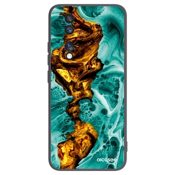 Picasee silikónový čierny obal pre Honor 70 - Goldsky