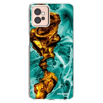 Picasee silikónový prehľadný obal pre Motorola Moto G32 - Goldsky