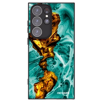 Picasee silikónový čierny obal pre Samsung Galaxy S23 Ultra 5G - Goldsky