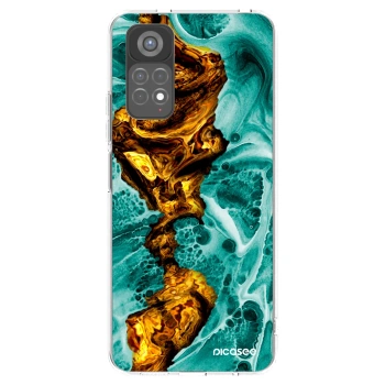 Picasee silikónový prehľadný obal pre Xiaomi Redmi Note 11S 5G - Goldsky