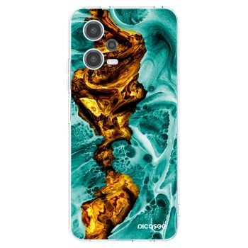 Picasee silikónový prehľadný obal pre Xiaomi Redmi Note 12 5G - Goldsky