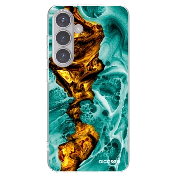 Picasee silikónový prehľadný obal pre Samsung Galaxy S24 S921B 5G - Goldsky
