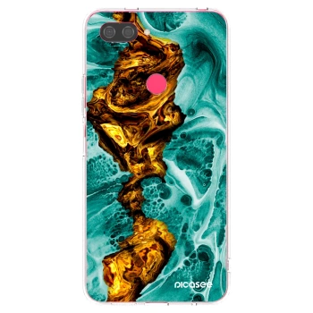 Picasee silikónový prehľadný obal pre Xiaomi Mi 8 Lite - Goldsky