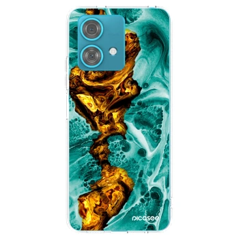 Picasee silikónový prehľadný obal pre Motorola Edge 40 Neo - Goldsky