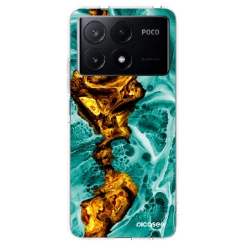 Picasee silikónový prehľadný obal pre Xiaomi Poco X6 Pro - Goldsky