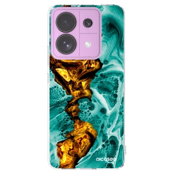 Picasee silikónový prehľadný obal pre Xiaomi Redmi Note 13 Pro 5G - Goldsky
